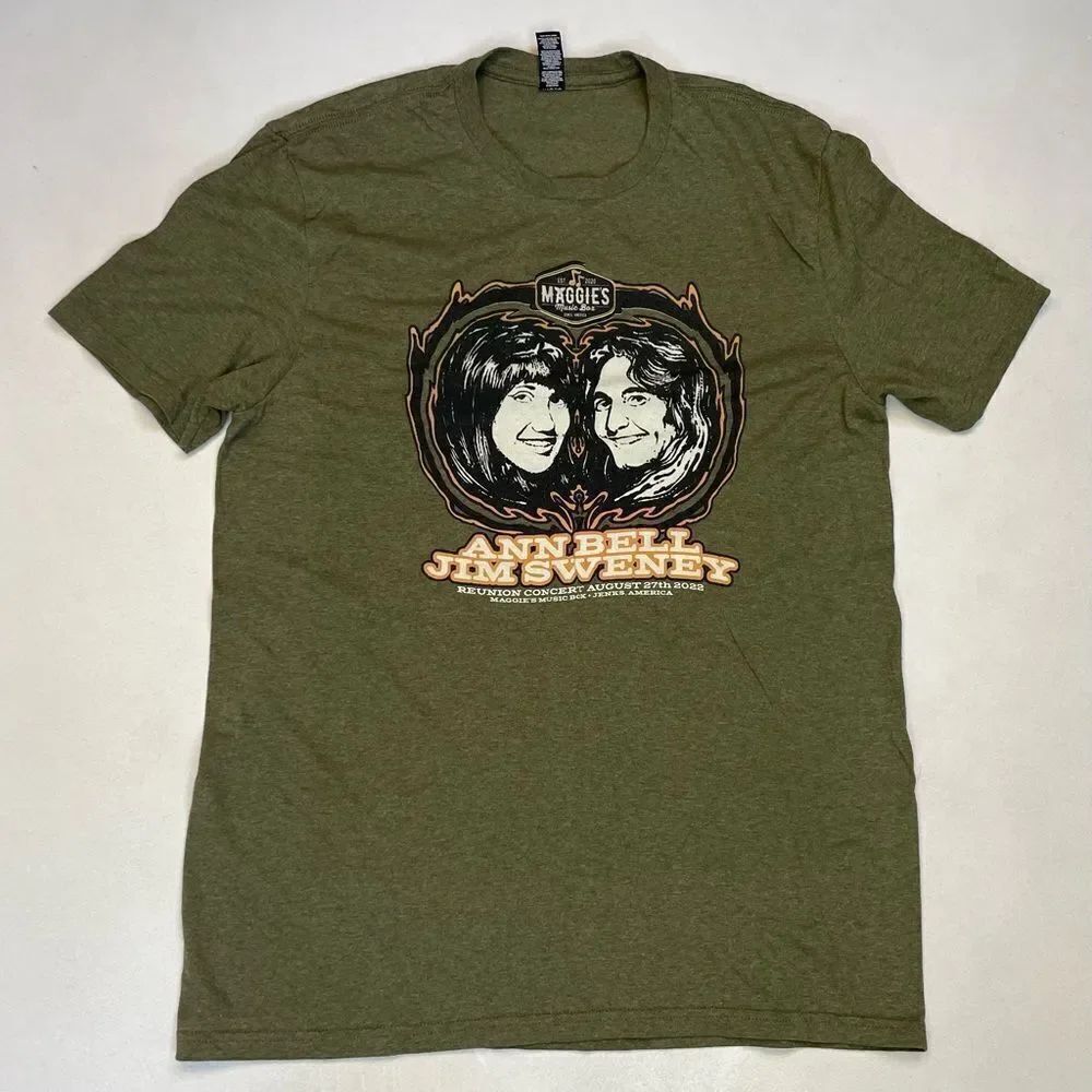 Ann Bell & Jim Sweney Reunion Concert Maggie's Music Box T-shirt Men Medium
